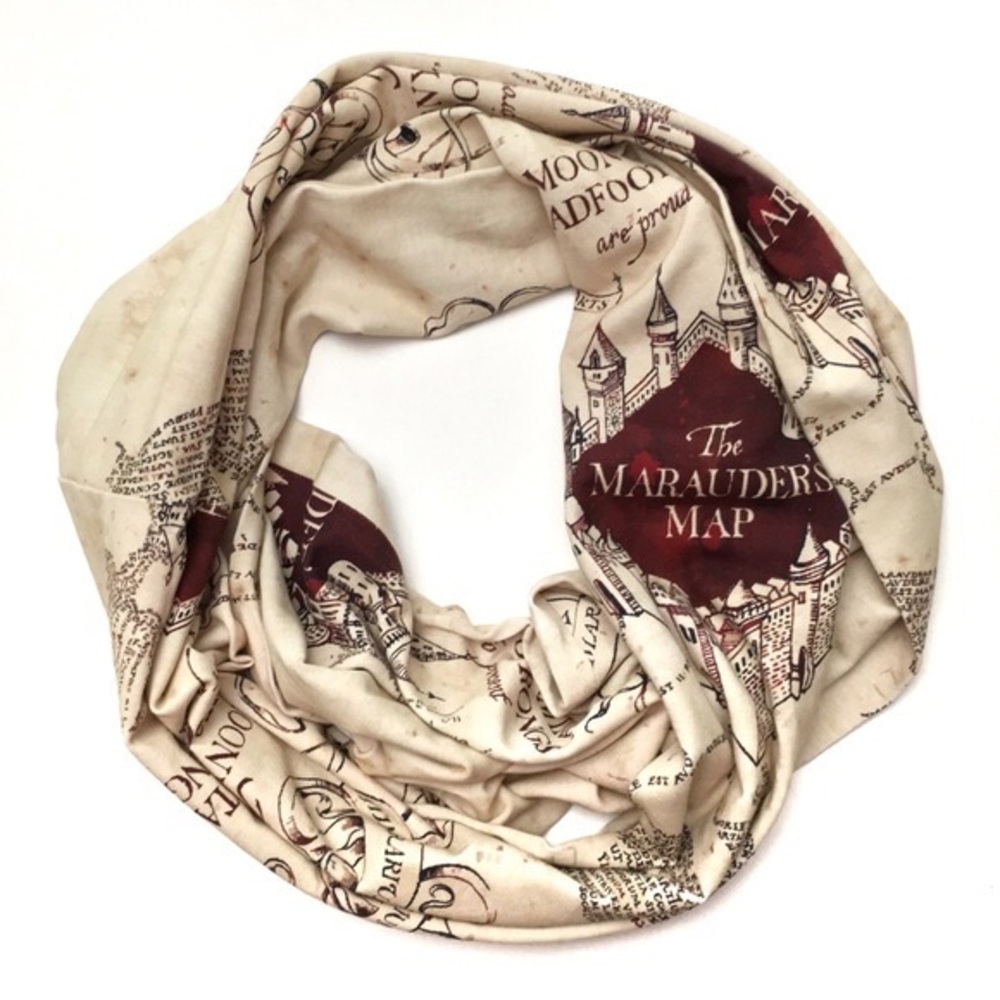 Harry Potter Marauder’s Map infinity scarf